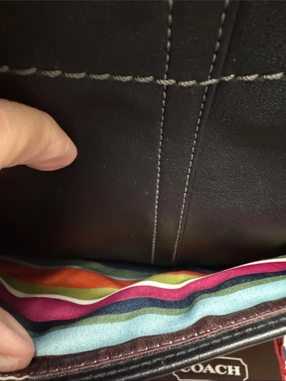 Coach Legacy Bleeker Black Leather Tote with Coach Tag